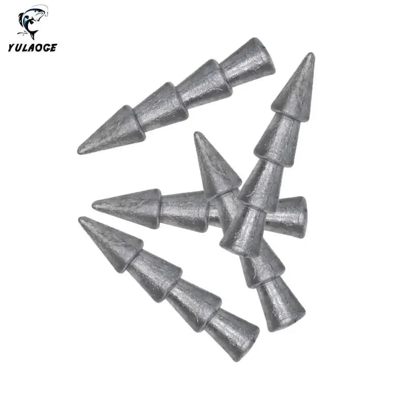 50PCS/bag Fishing Sinker 1.1g 1.5g 2g Insert Fishing Weights Sinkers Nail Sinker For Fishing Accessories Fishing Weight Sinker