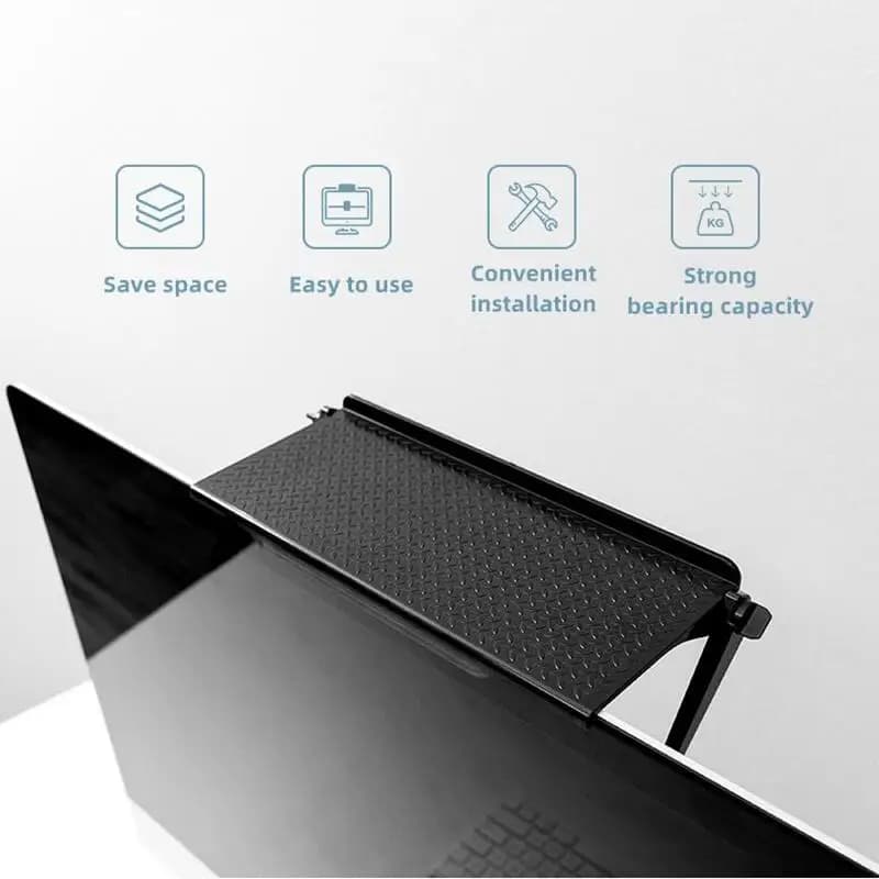 Storage Shelves For Television TV LCD Monitors Support Home Appliance Shelf Rangement Organisation Gadgets Desk Wall Organizer