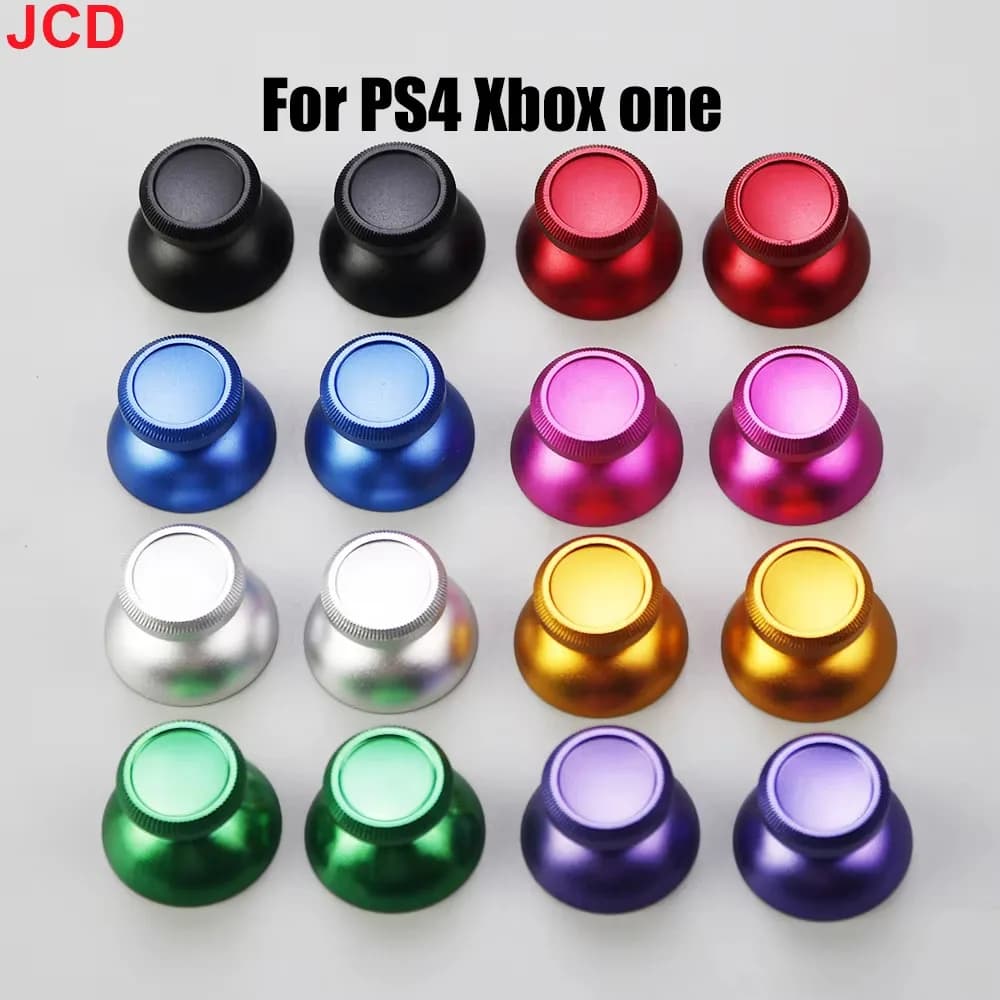 JCD 2 Pezzi per Controller di Gioco PS4 Xbox One, Copri Joystick in Metallo, Copertura Analogica per Levetta, Accessorio Sostitutivo