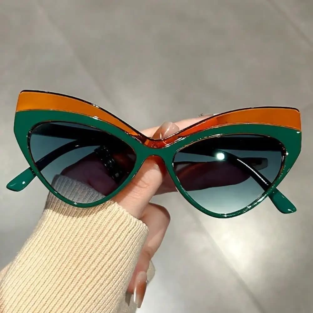 Extra-Large Cat-Eye Fashion Glasses, With PC Frames And Lenses, In Various Colors - Suitable For Daily Wear, Parties And Other Occasions.