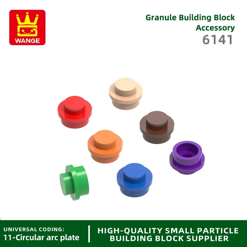 Wange 833 Pz/lotto 6141 4073 1x1 Dot Building Block Moc Arco Circolare Parti Compatibile con Mattoni Giocattoli Per Bambini Assemblaggio Confezione Regalo