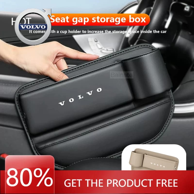 Organizer per Sedile Auto VOLVO 2026, Scatola Portaoggetti Multifunzione in Pelle per Volvo XC40 XC60 XC70 XC90 S60 S80 S90 V40 V60 V90 EX