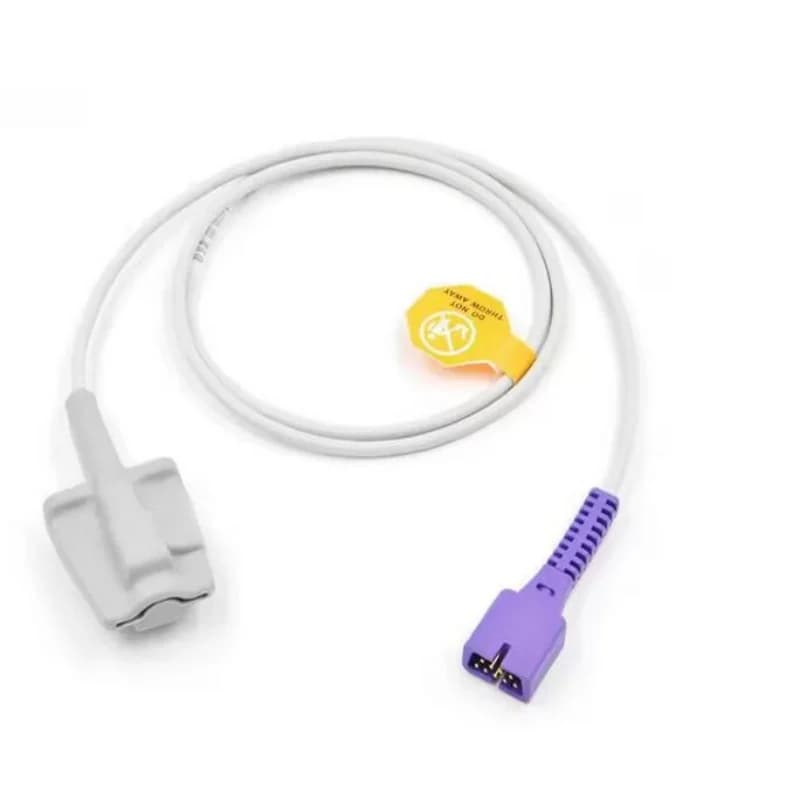 Free Shipping Compatible with Nellcor DB9 Pin with 0ximax Tech Adult Softtip Silicone Spo2 Sensor Pulse Oxymeter Spo2 3M TPU Round