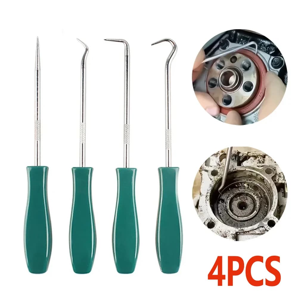 4PCS Estrattore Paraolio Gancio Combinazione di Strumenti Set O-ring Guarnizione Guarnizione Estrattore Gancio di Rimozione Strumenti di Riparazione Auto Strumenti di Smontaggio