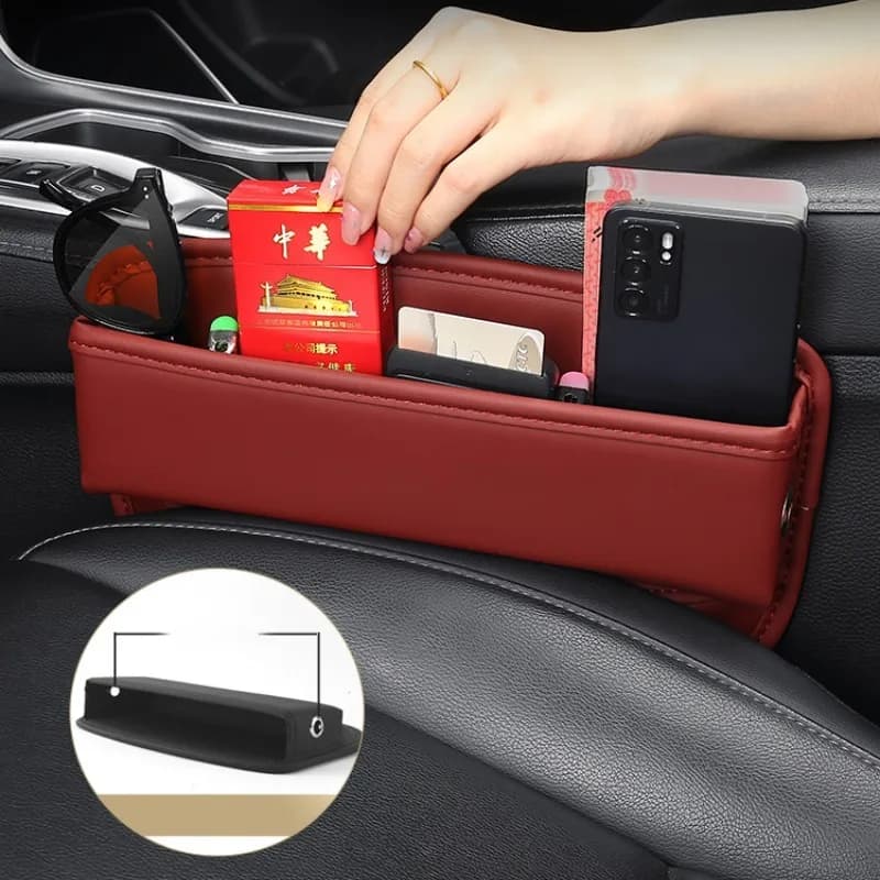 For Subaru Impreza GE Forester SH 2007 ~ 2012 Car Seat Gap Filler Storage Box, Key, Wallet, Paper, Items Organizing Case Accessories