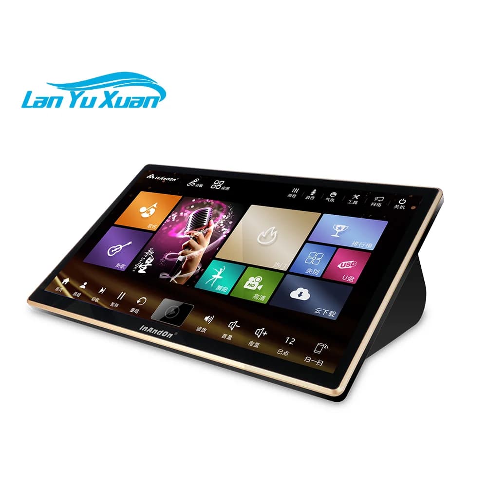Macchina per karaoke portatile da 18,5 pollici di vendita calda Sistema karaoke professionale InAndOn con touch screen Set lettore karaoke KTV da 1 TB