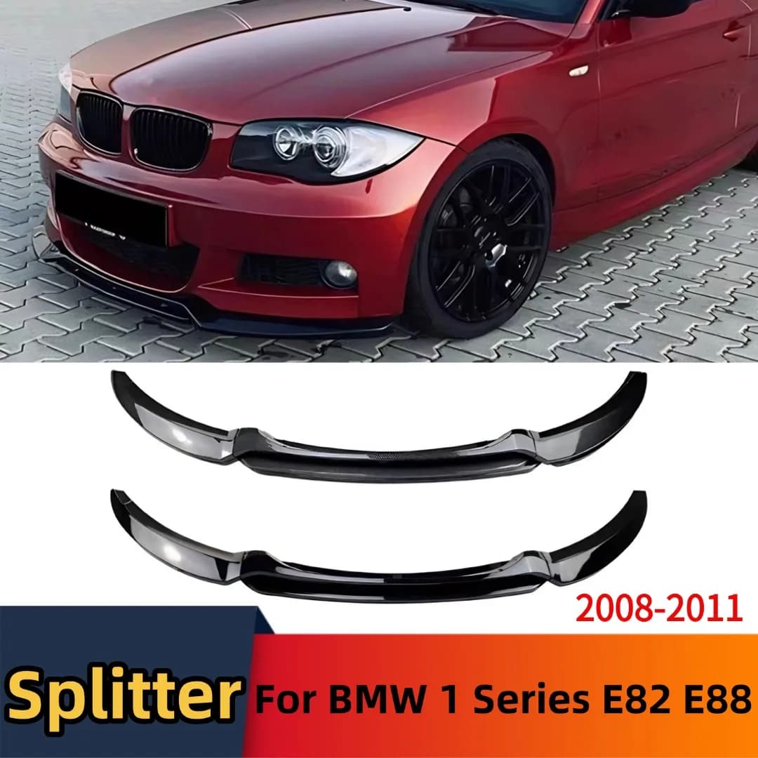 Front Air Dam Bumper Lip Protector Deflector Spoiler Splitter Diffuser Tuning Body Kit For BMW 1 Series E82 E88 Pre-LCI 2008-11