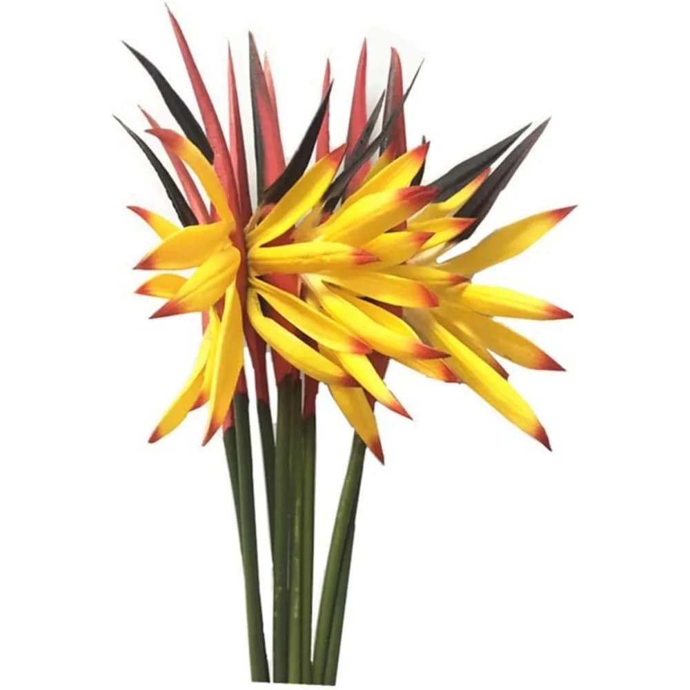 Medium Bird of Paradise 23 Inch,Artificial Flowers Outdoor UV Resistant No Fade Fake Plastic Plants, Artificial Flower Plants Sm