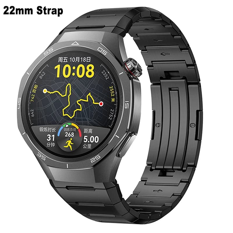 22mm Metal Band for Huawei Watch GT 6 6Pro 46mm Stainless Steel Bracelet for Huawei Watch 5 GT5 5Pro GT4/GT3 4Pro 46mm Wristband