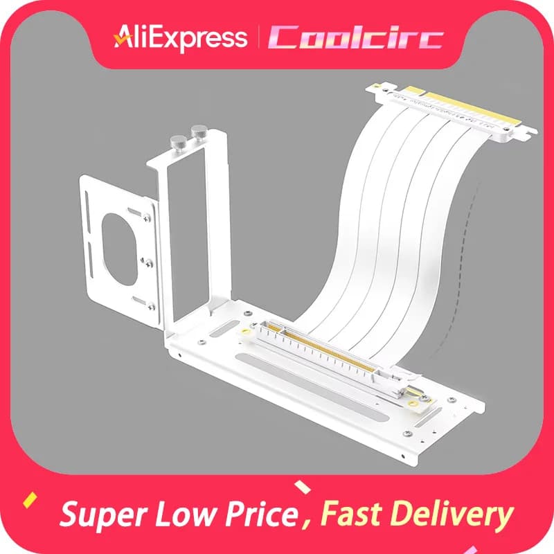 Supporto Verticale per GPU COOLCIRC, Supporto per Scheda Grafica a 2 Slot con Hardware, Dock EGPU, Stazione di Aggancio GPU Esterna