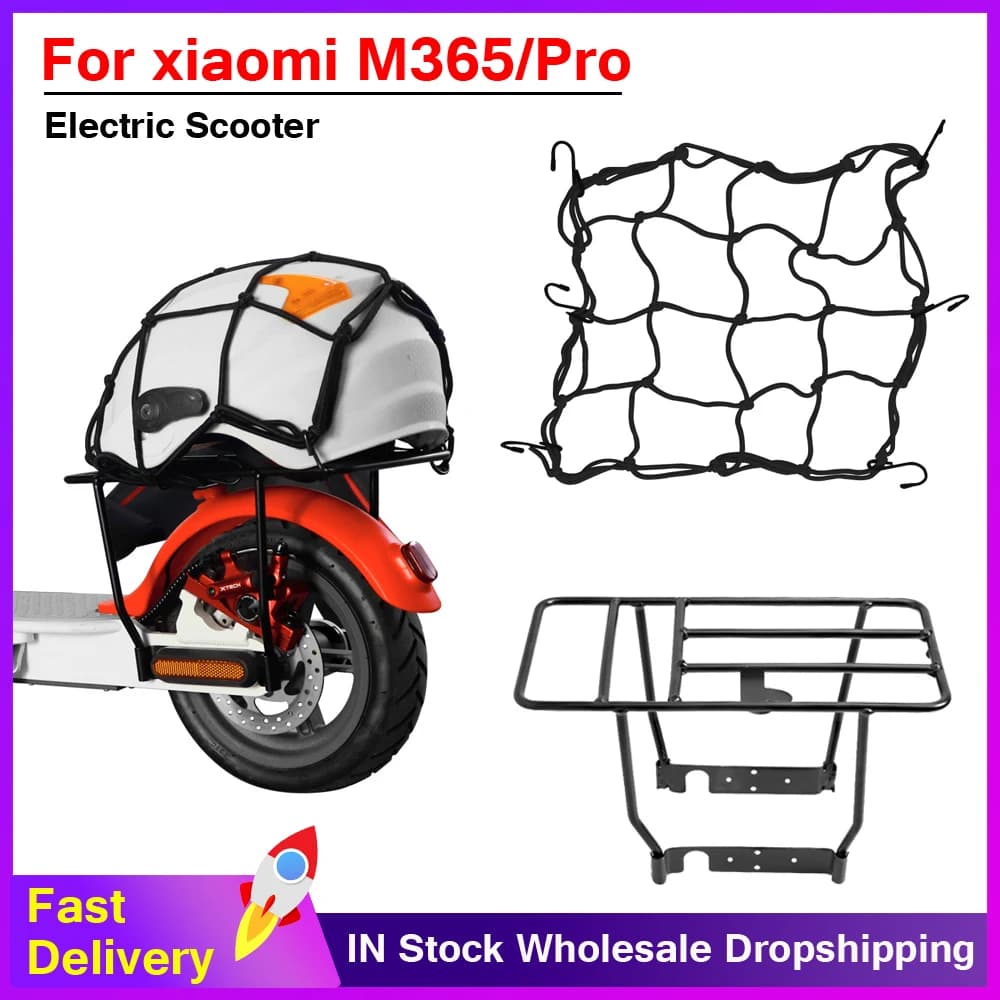 Rear shelf Iron rack Rear shelf/Casco Cargo net Elastic net for Xiaomi M365 1s Pro Mi3 Electric scooter accessory