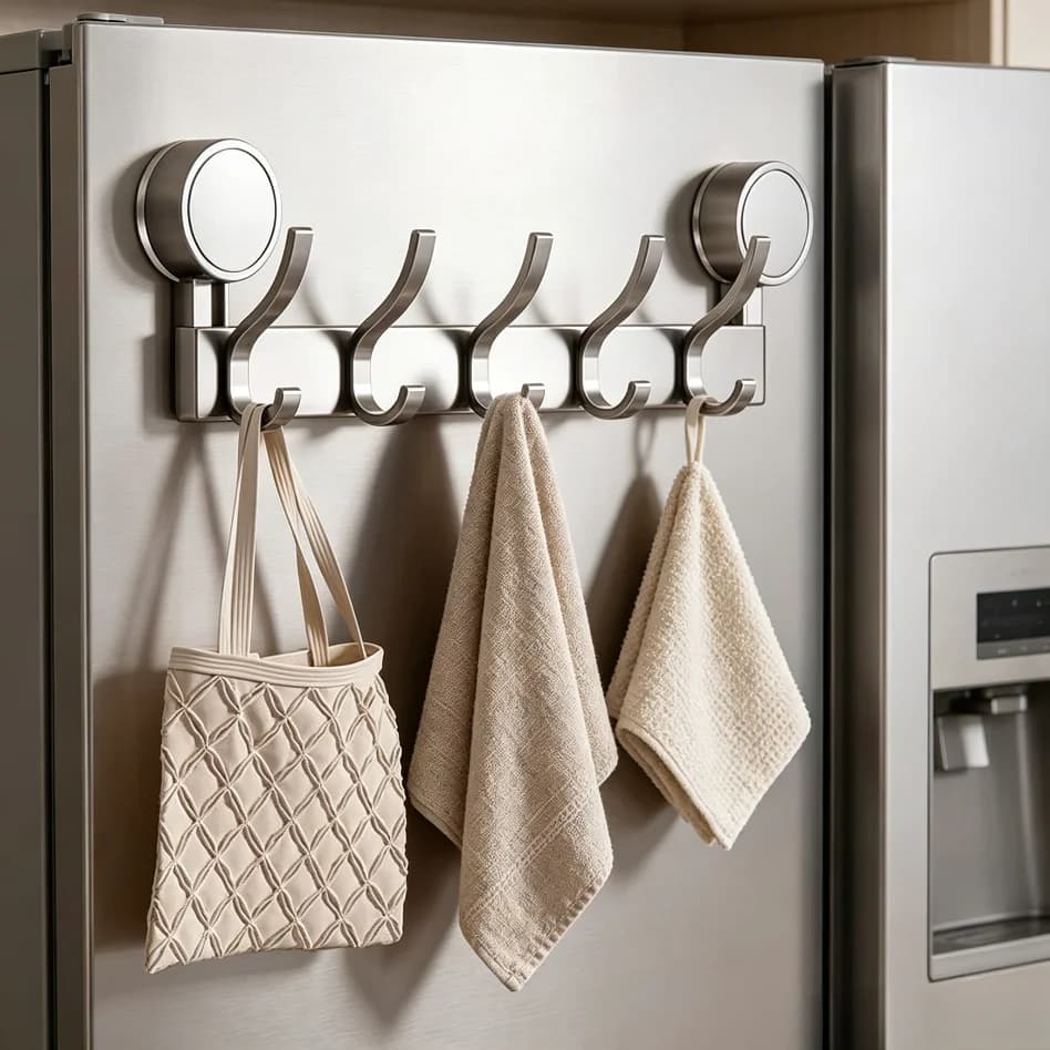 Multifunctional Suction Cup Hooks, No Drill Heavy Duty Wall Hanger for Kitchen Bathroom