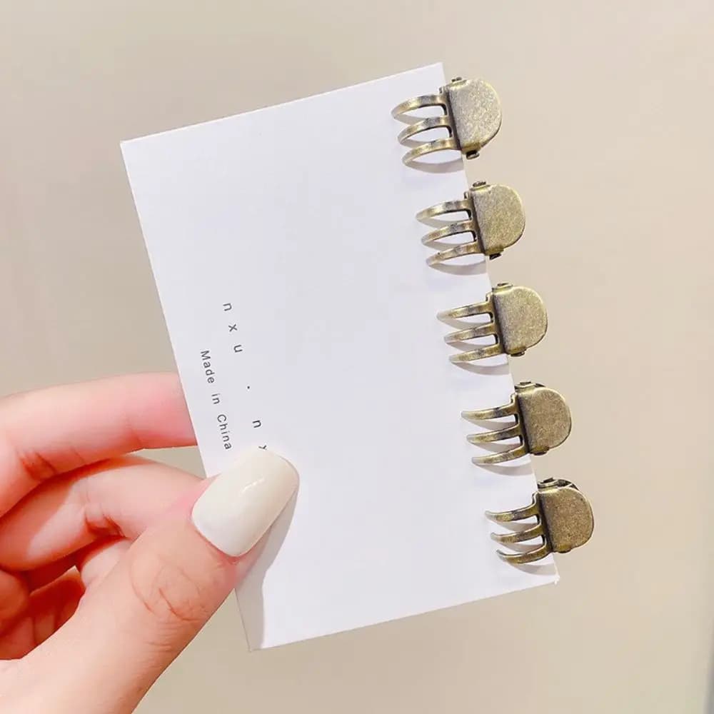 Antique 5pcs/lot Headress Hair Accessories Headwear Women Hairpins Side Bangs Clip Mini Hair Clamp Korean Style Barrette