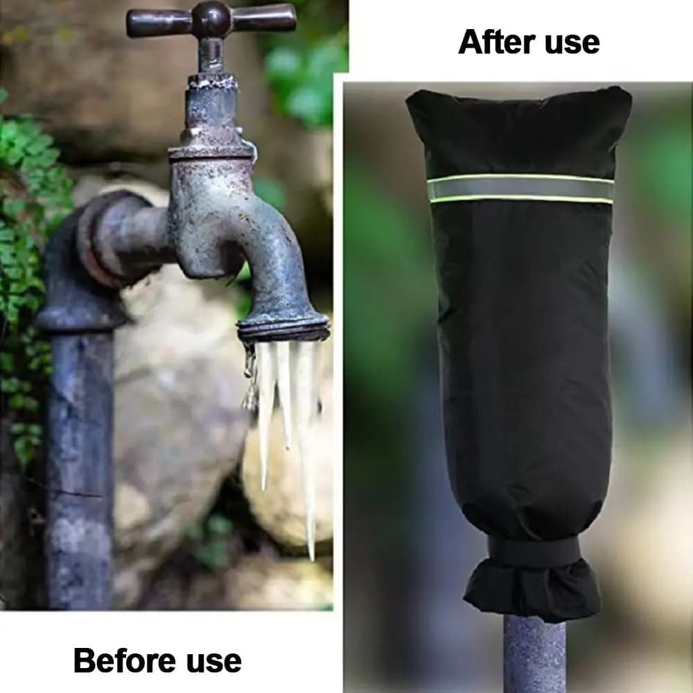Useful Thickened Outdoor Faucet Cover Anti-Freeze Cold-Resistant Tap Cover Waterproof Reusable Hose Bib Protector Garden Tap