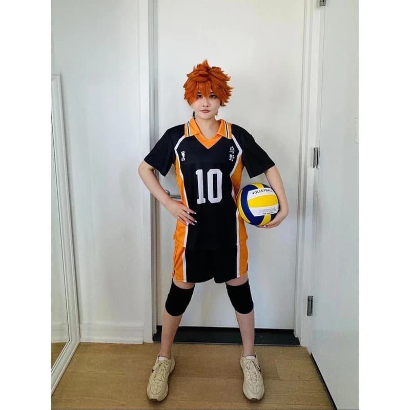 2025 yiyi Anime giapponese Haikyuu Costume Cosplay High School Pallavolo Club Abbigliamento sportivo Maglie Hinata Shoyo T Shirt Training Un
