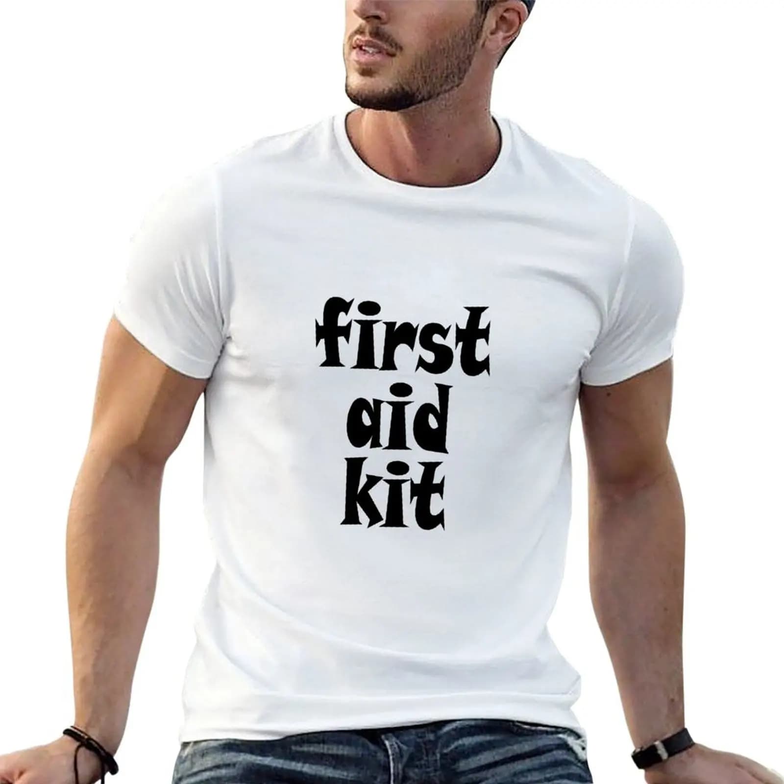 first aid kit band T-Shirt t shirt for man man t shirts for men casual t shirt personalised T-shirt