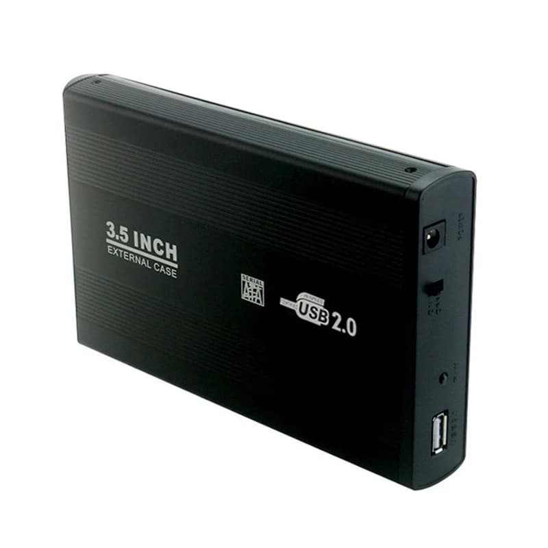 Custodia per disco rigido esterno portatile USB 2.0 SATA da 3,5 pollici HDD BOX