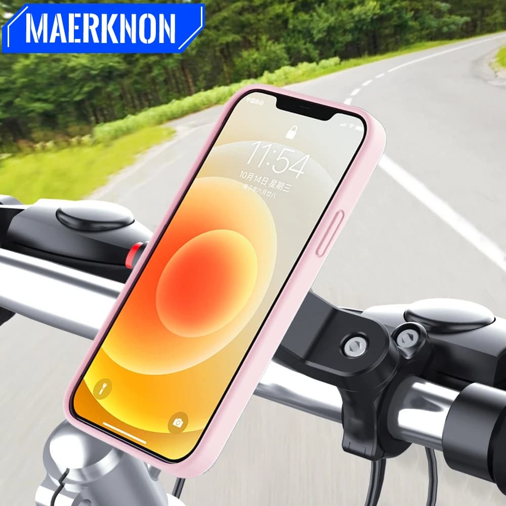 Universal Mountain Bicycle Mobile Phone Holder Motorcycle GPS Navigation Stand Shockproof Handlebar Bracket For All Smartphones