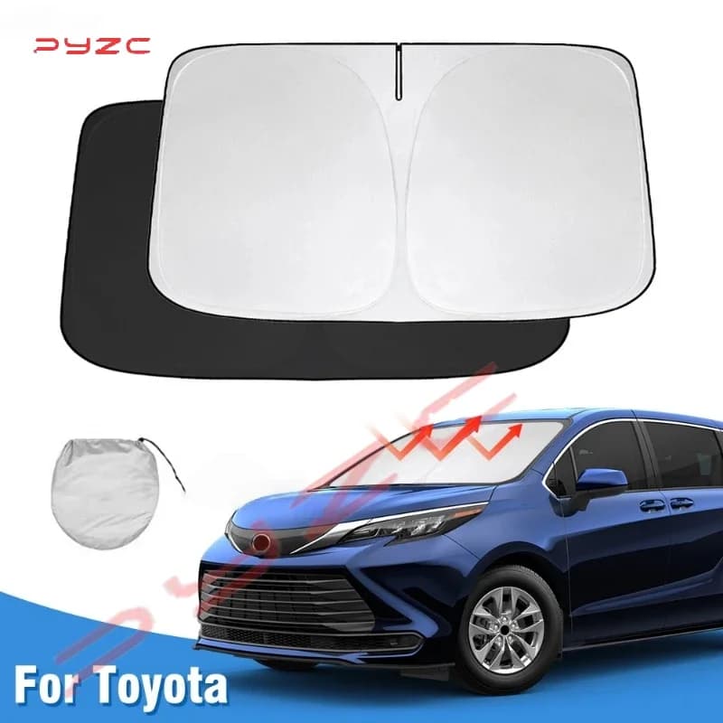 For Toyota Sienna 2011-2019 2020 2021 2022 2023 2024 Windshield Sun Shade Sunshade Sun Visor Protector Foldable Blocks UV Rays