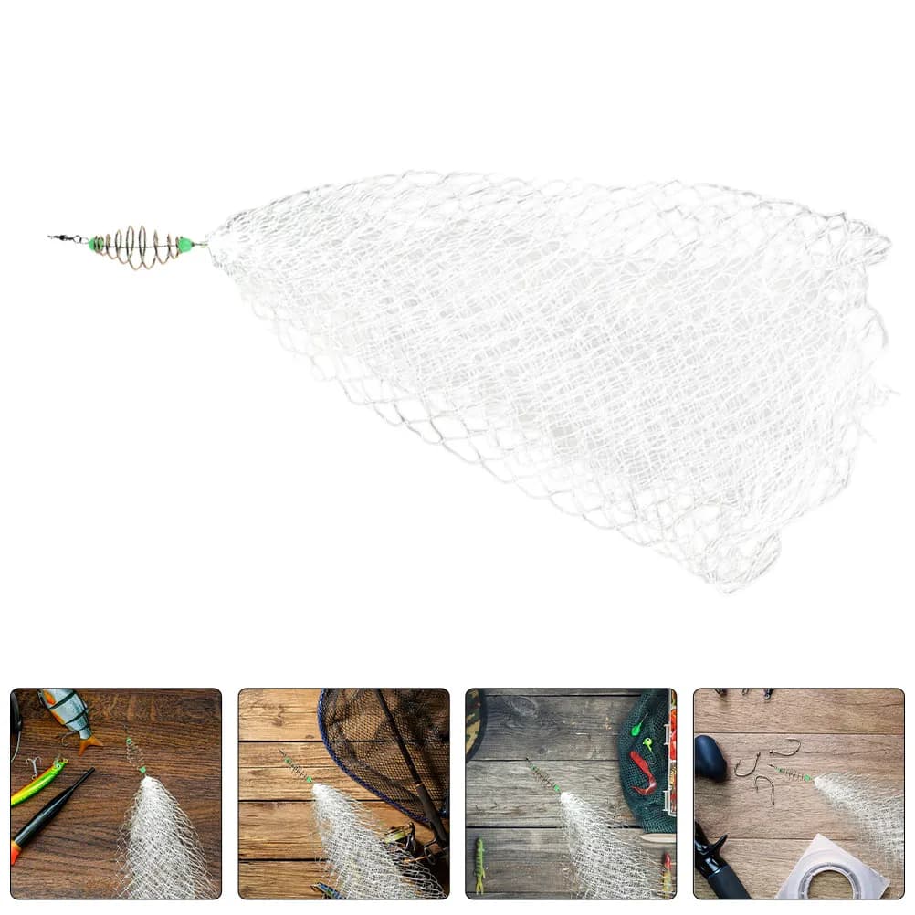 5Pcs Professional Fishing Net Foldable Lightweight Nylon Mesh 9-Mesh Fish Catching Tool for Lakes Rivers Oceans Cast Net