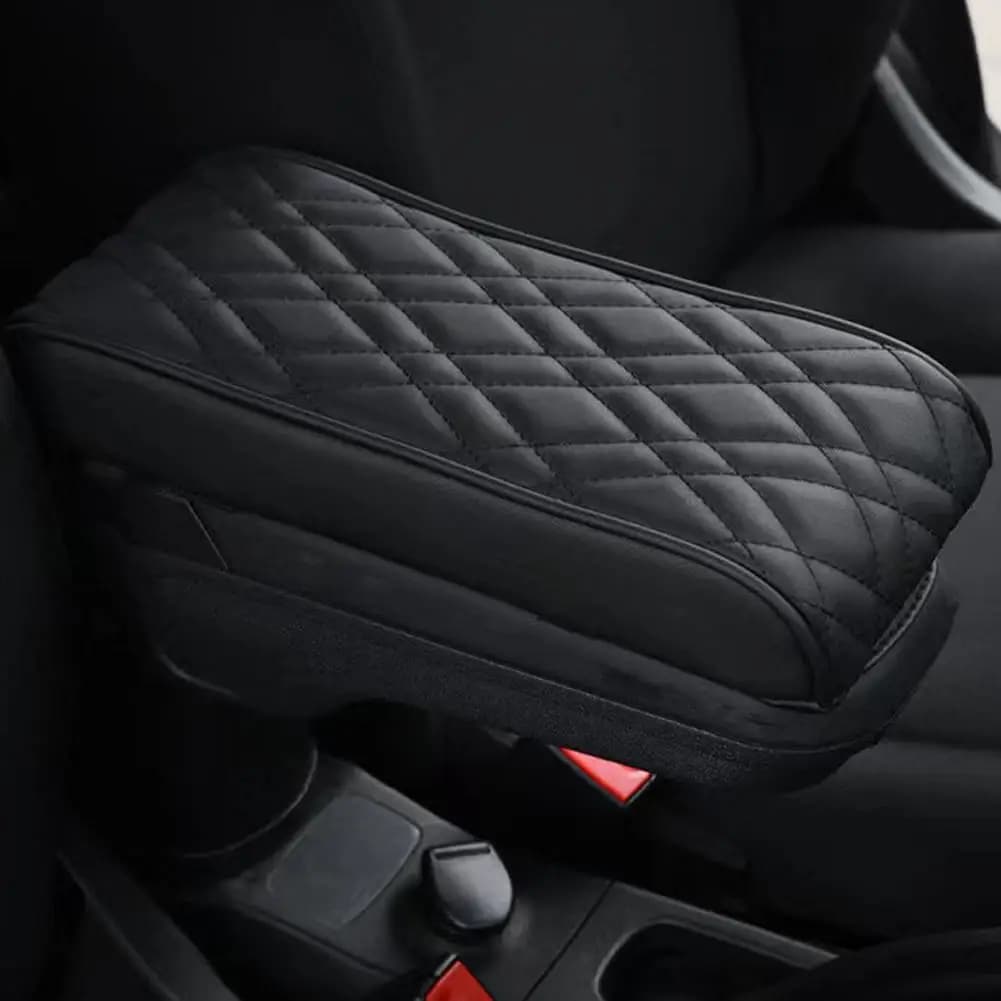 Tappetino per bracciolo per auto in pelle PU, cuscino di protezione per bracciolo per console centrale, cuscino di copertura per scatola di immagazzinaggio per braccioli automatici in memory foam universale