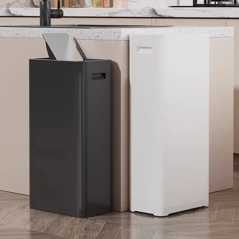 Large Capacity Trash Can Kitchen Shake Top Food Waste Dustbin Sealing Recycle Waste Bins Hotel Lobby Litter Bins Cleaning Tools