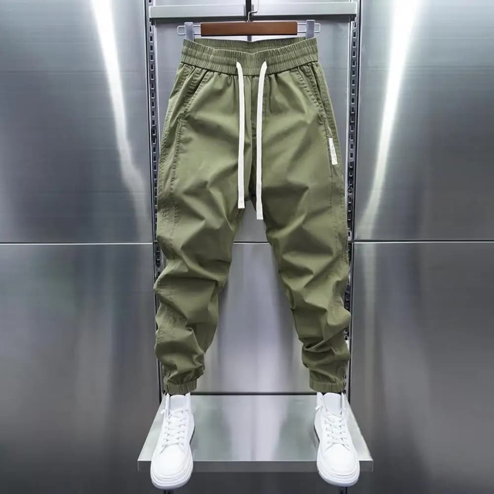 Men's Sports Trousers with Drawstring Casual Pockets Slender jogging pants Men's fitness pants Running pants Wide sportswear