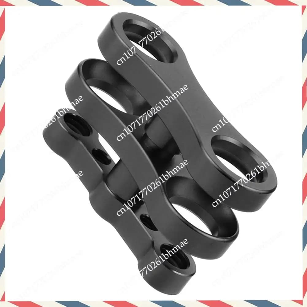 -A21Z Morsetto per clip a farfalla per treppiede Braccio con giunto sferico da 1 pollice Supporto 1/4 3/8 per fotocamere Gopro Torcia per luci subacquee