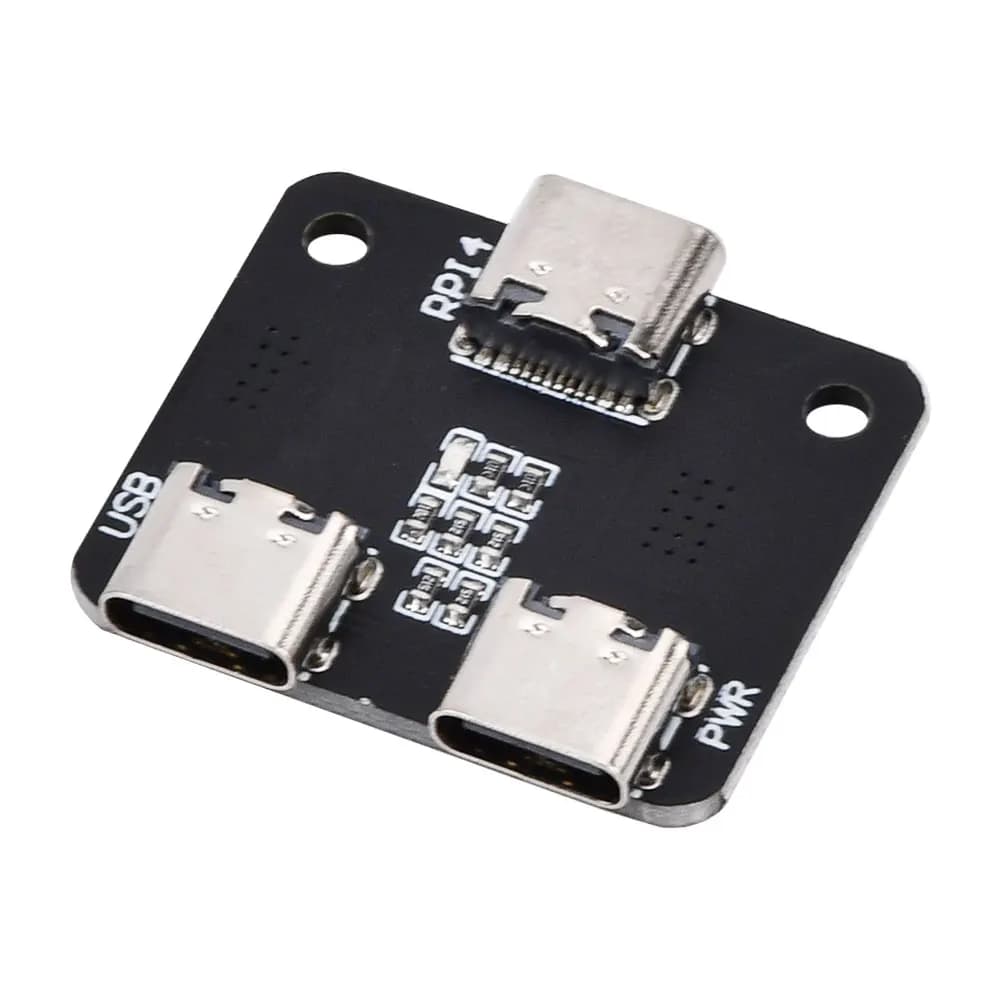 For Raspberry Pi Type-C interface power distributor for PiKVM "KVM over IP" HDMI CSI