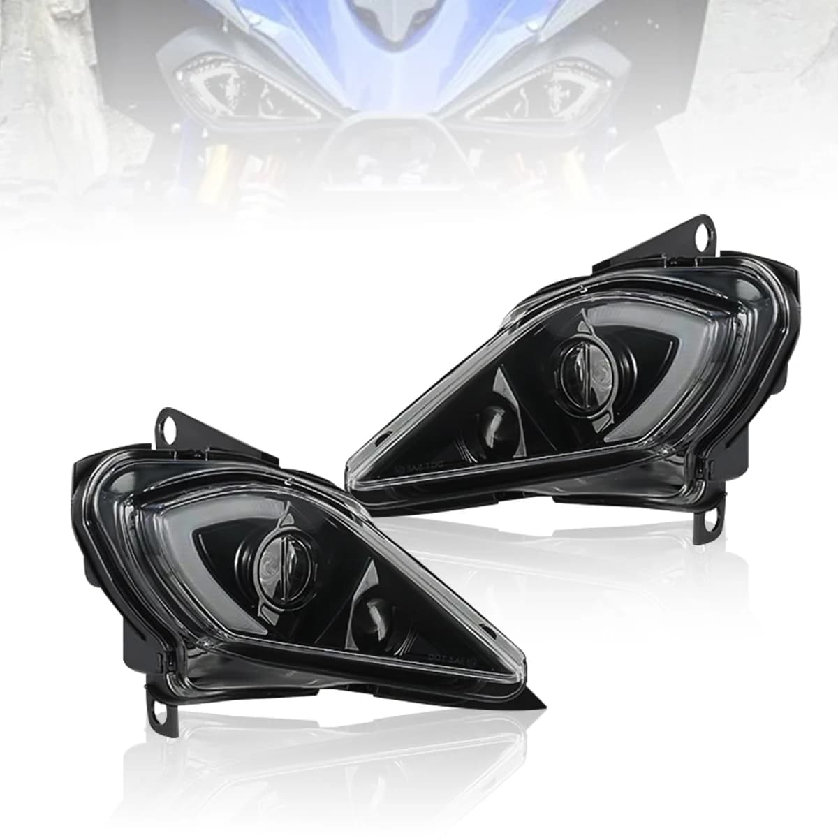 ATV H4 Faro A LED per Yamaha Raptor 700R 250 350 Faro YFZ450R Wolverine 450 2006-2023 DRL Lampada Frontale Indicatore di Direzione