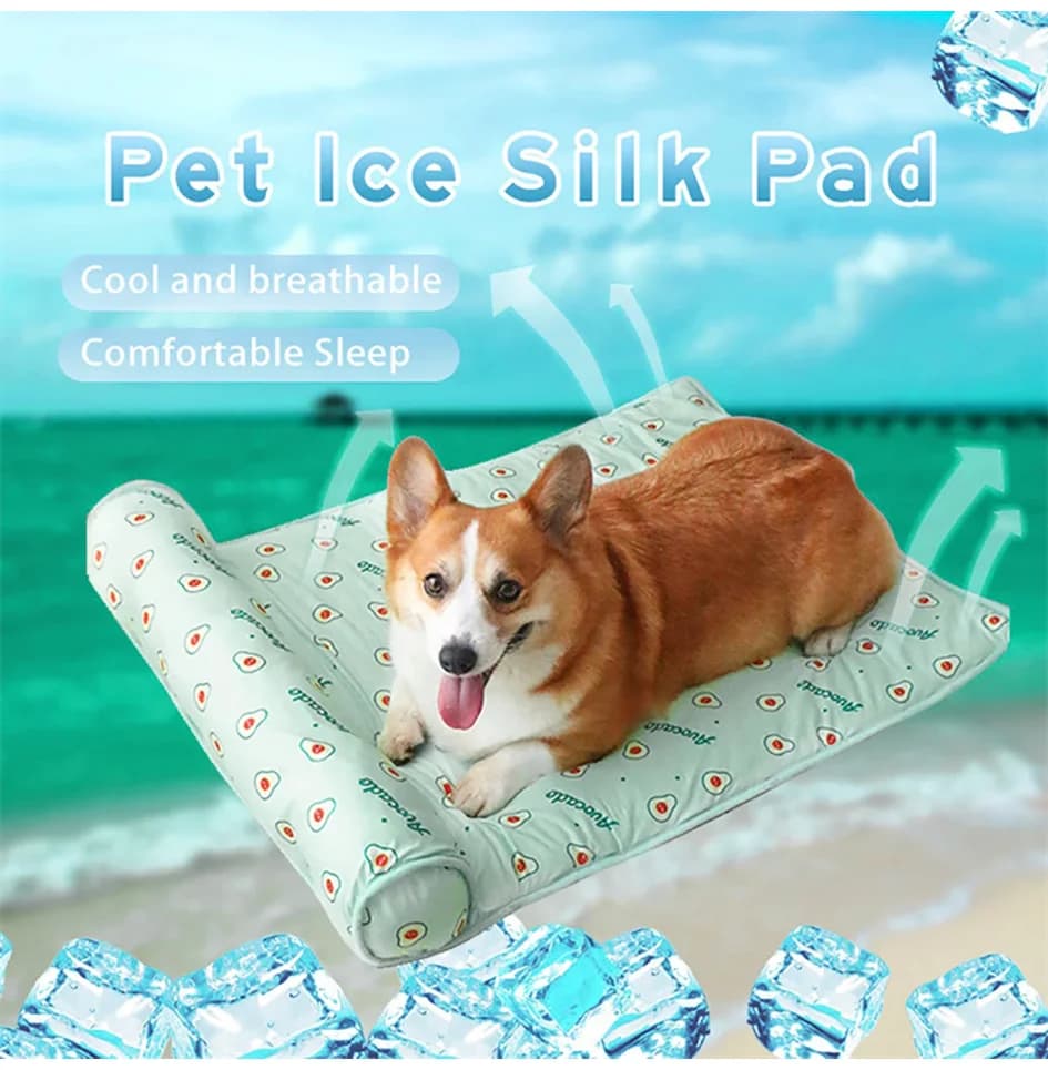 Tappetino Refrigerante Estivo per Cani, Cuscini Refrigeranti per Animali Domestici, Coperta Traspirante per Gatti, Cuccia Lavabile per Cani e Gatti, Letto Rinfrescante per Piccoli Animali