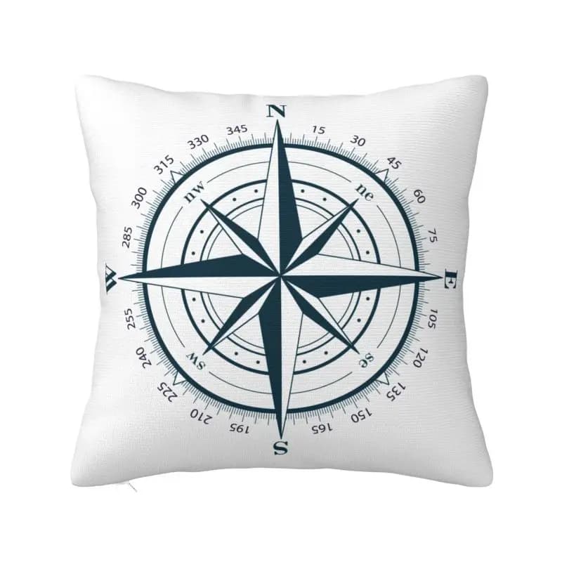 Fodere per cuscini con bussola nautica Anchor Boat Morbide federe moderne Decorazione della casa