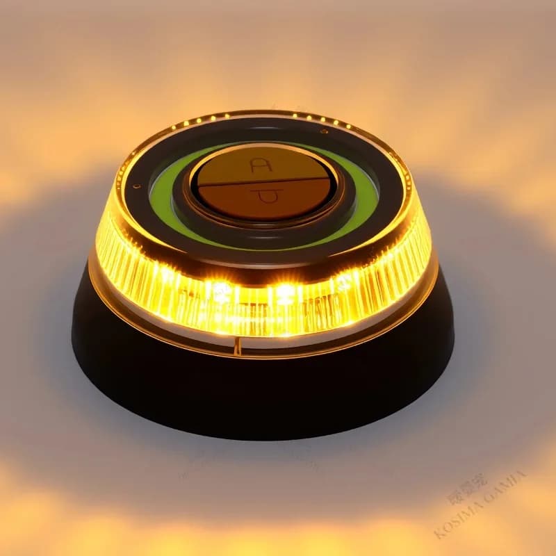 Magnetic Adsorption Car Emergency Beacon Light High Brightness Roof Strobe Flashing Warning Lamp Night Safety Signal Lamp