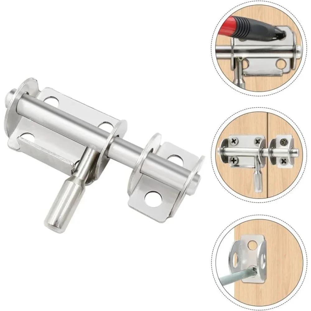 Nuovo bullone per porta di sicurezza bulloni scorrevoli serratura cancelli in acciaio inossidabile recinzioni garage capannone WC cassetto porta cancello serratura hardware per la casa cancello