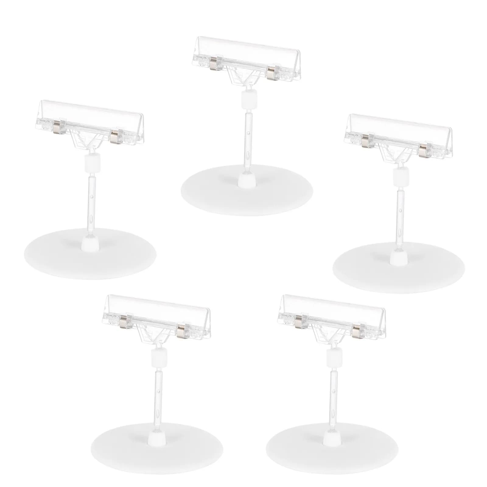5 Pezzi Clip Porta Prezzo, Supporto per Poster, Espositore per Etichette Pubblicitarie per Negozi, Ristoranti, Porta Prezzo