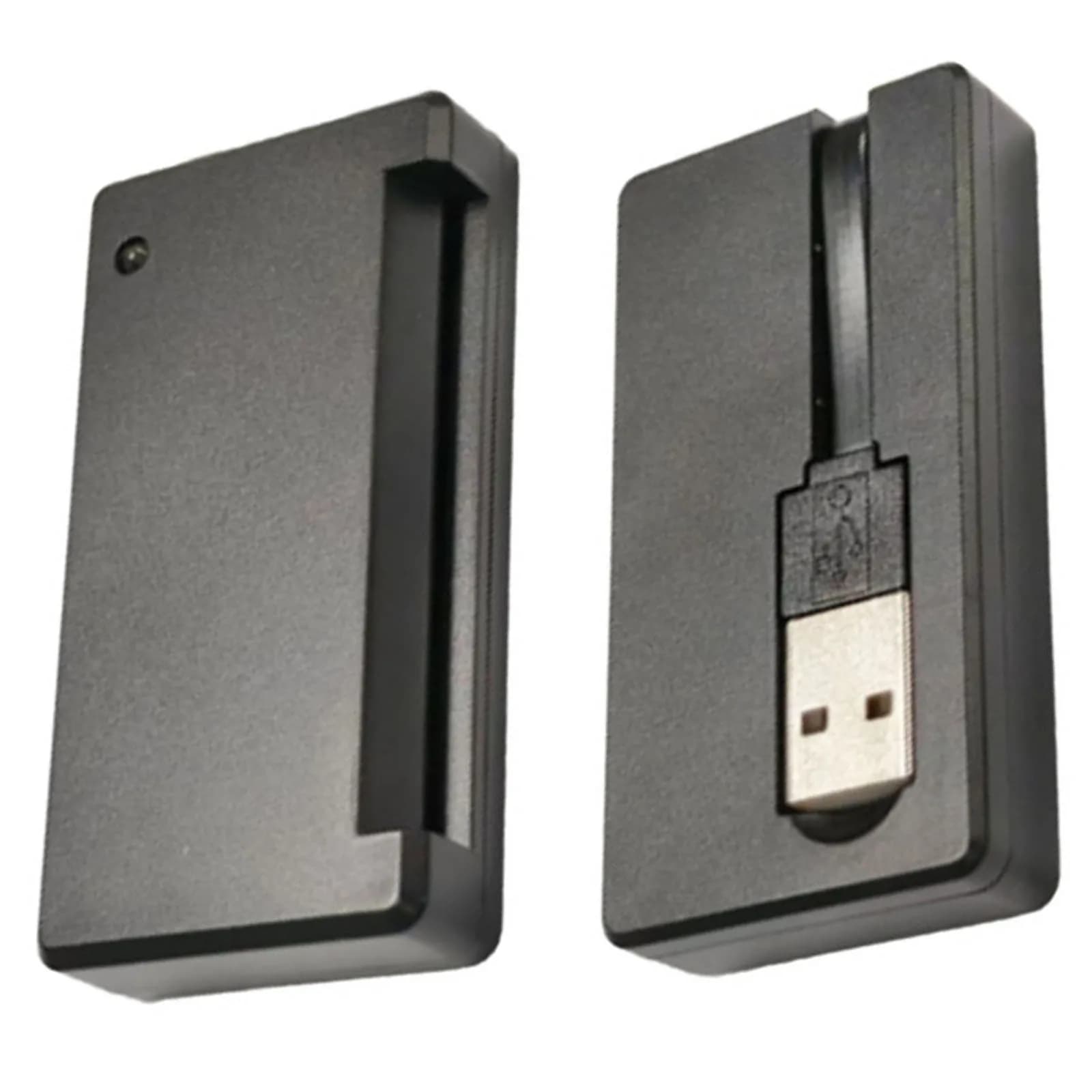 CR384-A 2 In 1 SIM/CAC Card Reader Convertor Plug and Play Card Reader Memory Adapter Compatible for Windows Linux MacOS