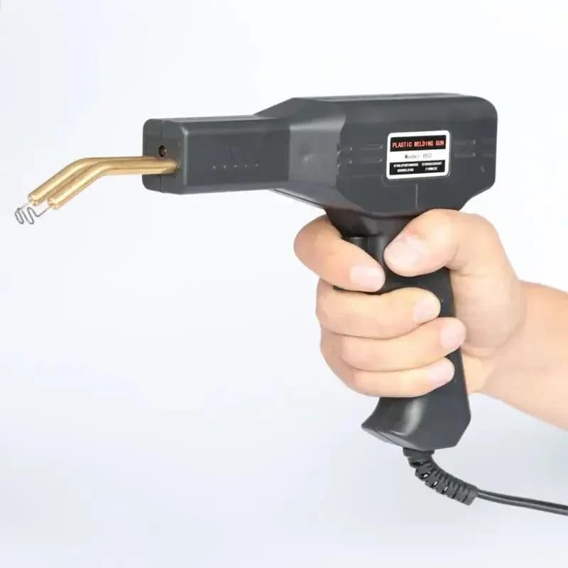 2 in 1 Strumenti per garage Saldatore PVC Saldatore Pistola 50W Cucitrice a caldo Saldatrice in plastica per kit di riparazione paraurti auto
