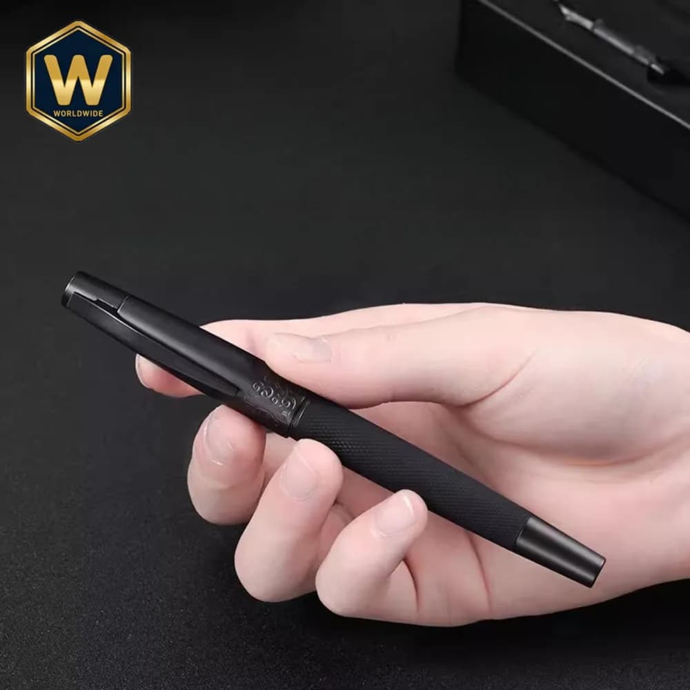 For Men Women Vintage High-grade Art Pen Bent Nib Calligraphy Pen 6013 Black General Gift Set Ink Sac Iridium Pen