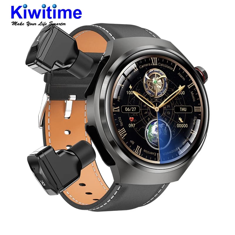 KIWITIME Auricolari Bluetooth Orologi Intelligenti Uomo 2024 Smart Watch 1,53 pollici Schermo, Bussola, Cardiofrequenzimetro, orologio da uomo, NFC, Fitness sport smartwatch per Xiaomi Huawei Samsung