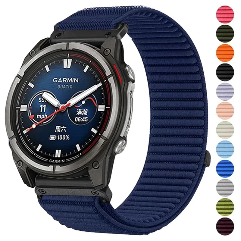 Quick Fit 20 22 26mm Nylon Strap For Garmin Fenix 8 Quatix 8 Tactix 8 43/47/51mm Band Fenix E/7/7X/7S Bracelet Instinct 3 Correa