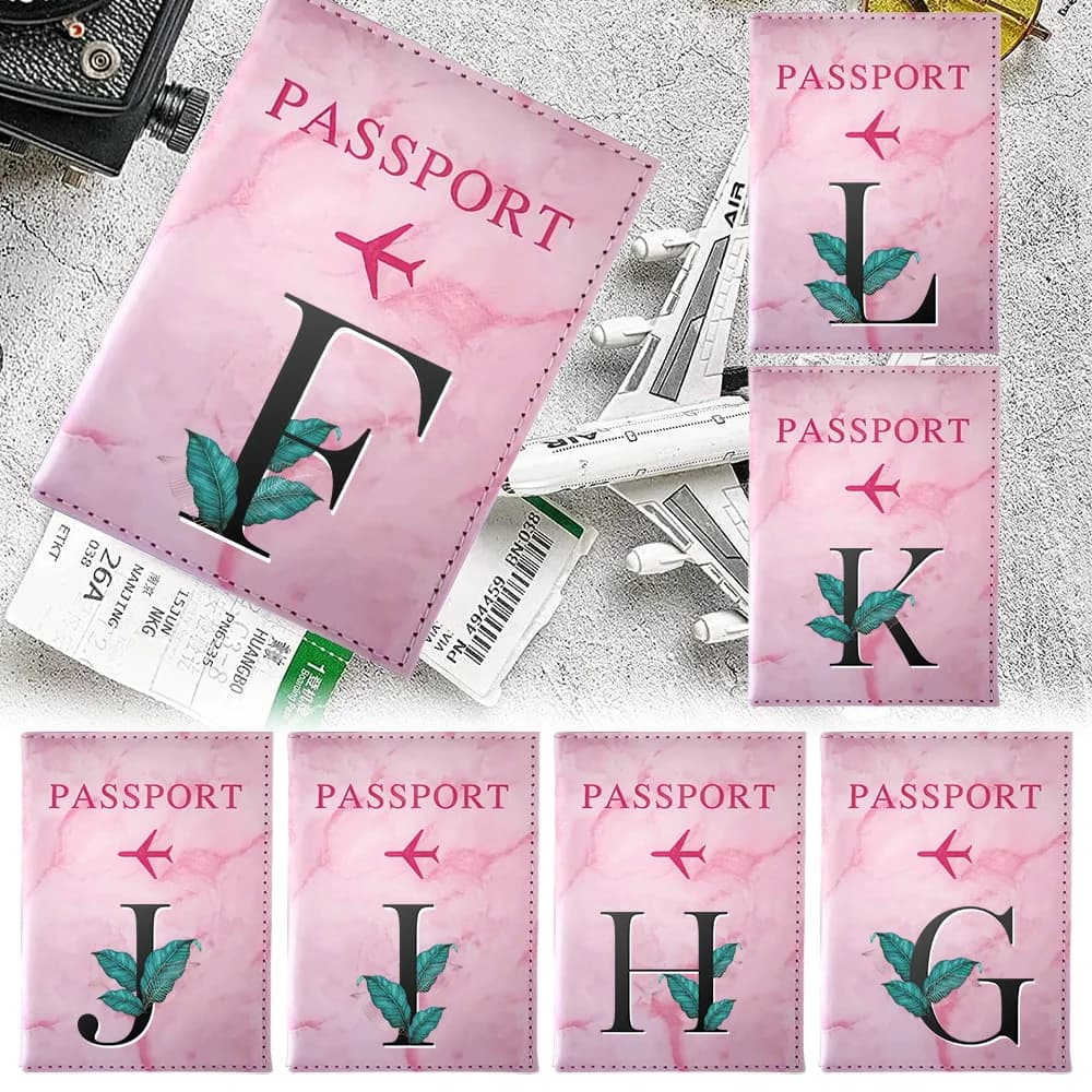 Set Porta Passaporto Business Fashion Serie Leaf Unisex Multifunzione Porta Passaporto e Biglietti Aerei Essenziali da Viaggio