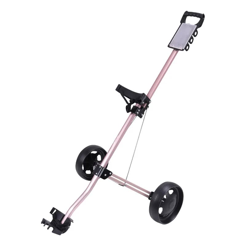 Carrello da Golf a Due Ruote in Lega di Alluminio Pieghevole con Porta Sacca, Accessori per Golf