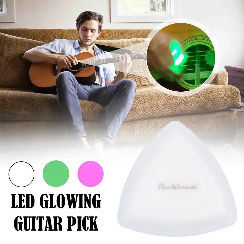 Plettri luminosi a LED touch Plettri per chitarra di personalità Plettri per chitarra elettrica per chitarra acustica Plettro per strumenti musicali a corda