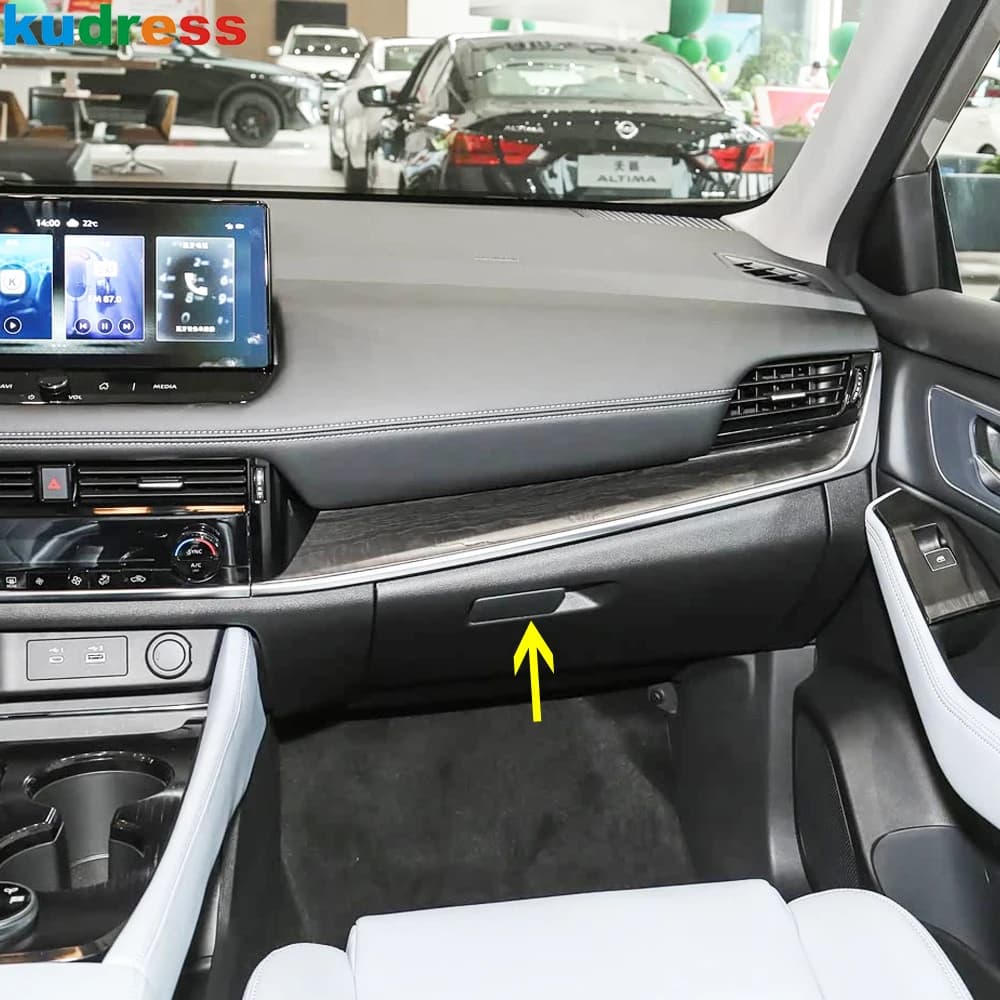 For Nissan X-trail Rogue T33 2021 2022 2023 2024 Matte Car Storage Glove Box Door Handle Cover Trim Interior Accessories