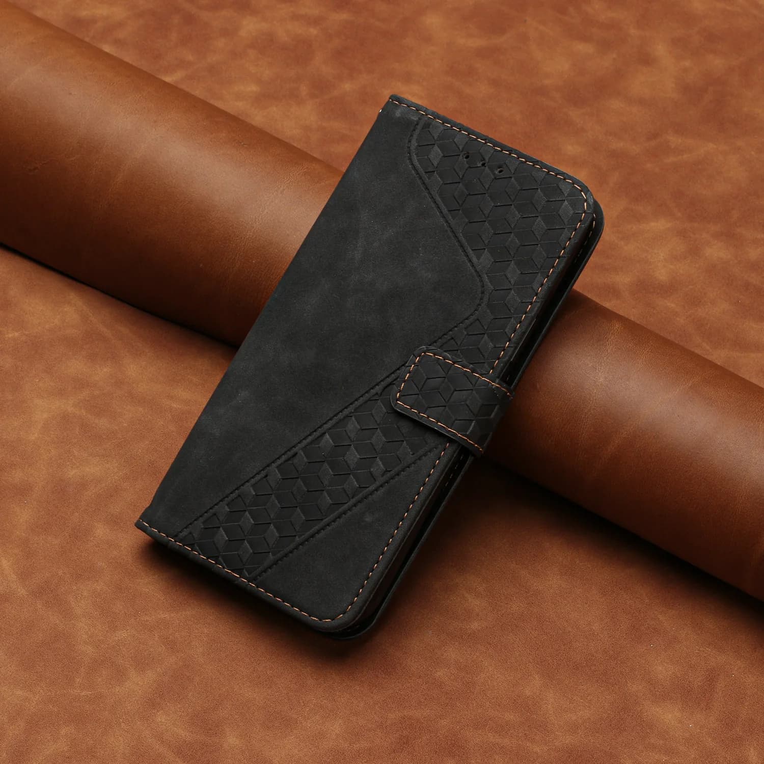 Custodia per telefono Google 9 - Cover a libro Pixel 10 Pro con porta carte e protezione in pelle artificiale opaca