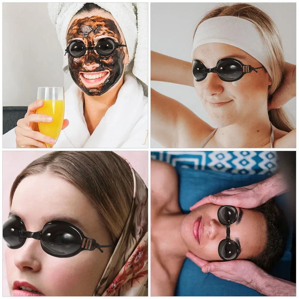 2Pcs Safety Goggles Lightweight Adjustable Protective Eyewear for Ipl Procedures Tattoo Removal Teeth Whitening