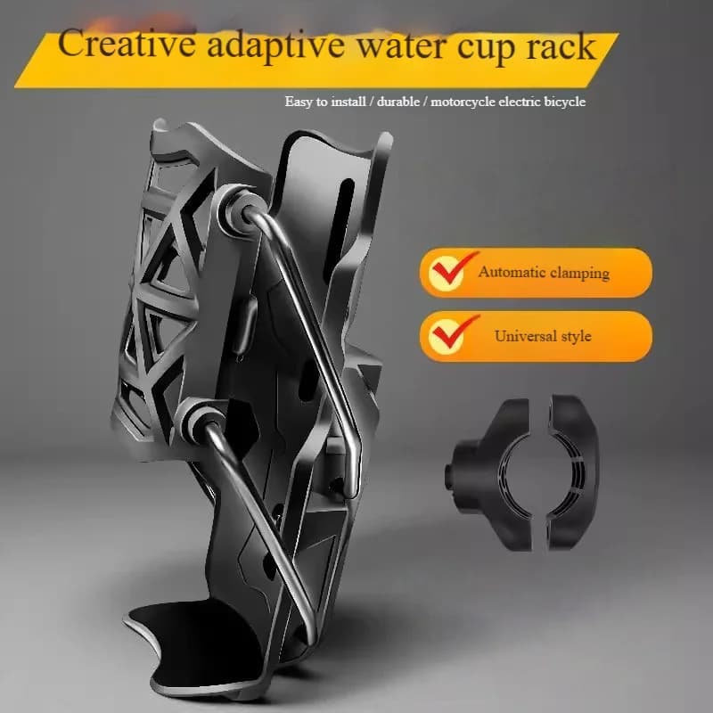 1 Piece Bottle Holder Suitable for Motorcycle, Electric Bike, Bicycle, Universal, Rotating and Folding