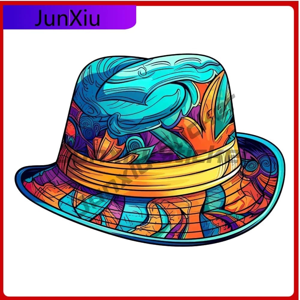 Adesivo Vibrante per Cappello da Spiaggia, Decalcomania per Bottiglia d'Acqua, Souvenir di Viaggio, Adesivo in Vinile Impermeabile Trendy per Auto, Laptop, Finestra