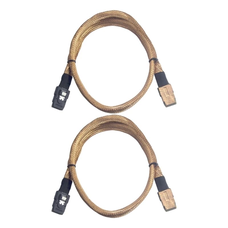 P9JB Flexible SAS3.0 SFF-8087 Cable for Server Controller, NAS Storage Backplanes Case Routing Replacement