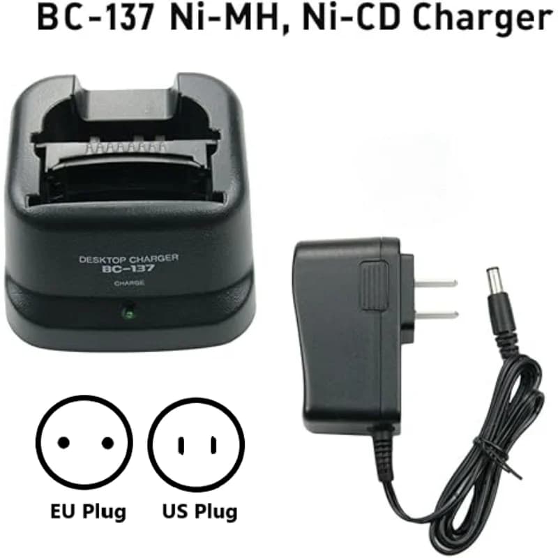 BP-209N BP-210N BP-211 Battery Charger BC-137 Rapid Charger Base for ICOM IC-A6E IC-A24 IC-V8 F21 IC-U82 Walkie Talkie Charger